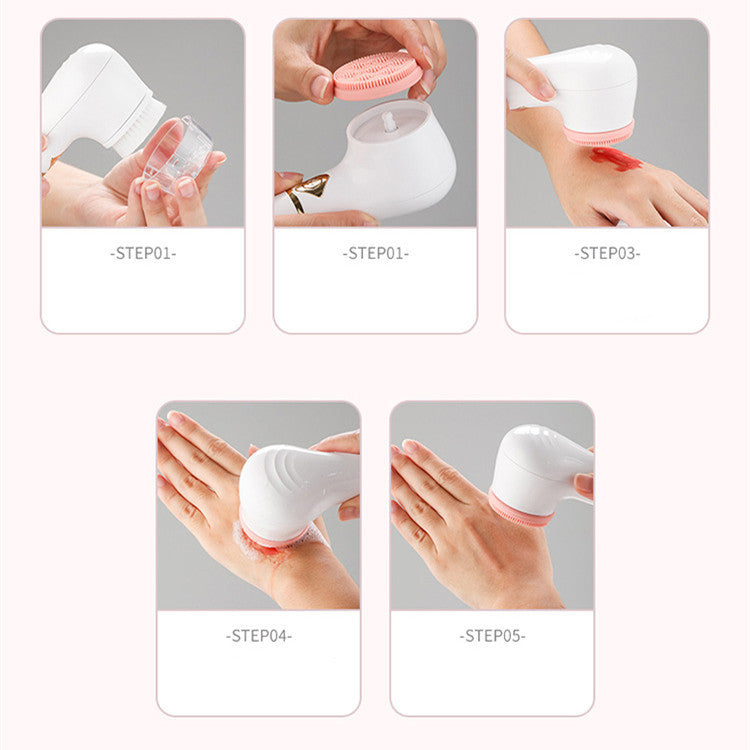 Nettoyeur facial électrique pour des pores purifiés et une peau éclatante.