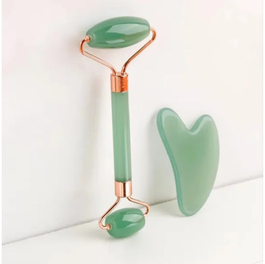 Gua Sha Visage en Pierre – Massage Liftant & Anti-Tensions